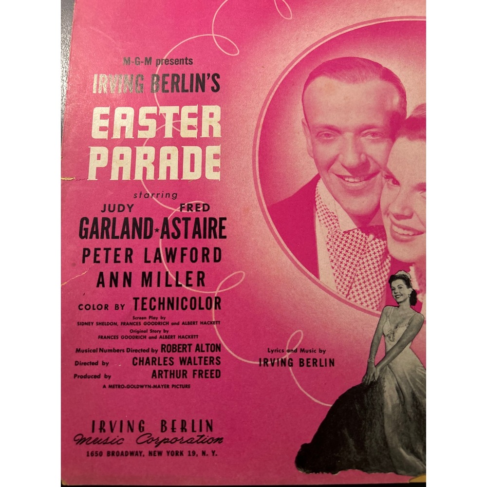 Sheet Music Easter Parade Irving Berlin It Only Happens When I Dance With You MG - Picture 3 of 11